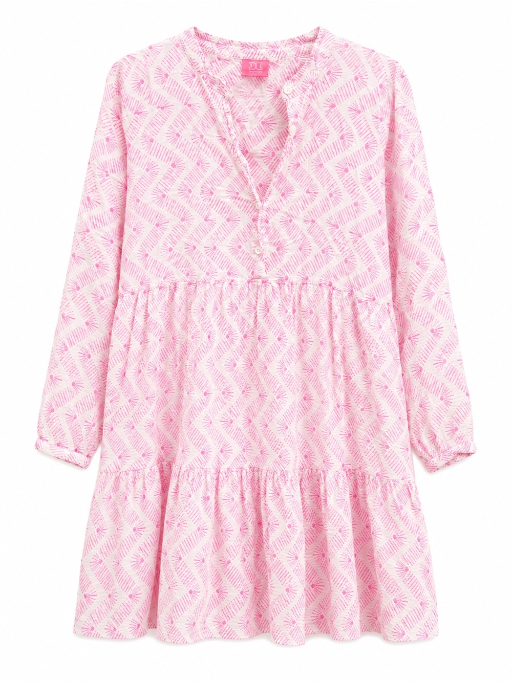 Pink Printed Mini Dress - Brand: